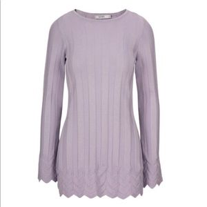 Ricki’s Lilac Mid Pointelle Pullover